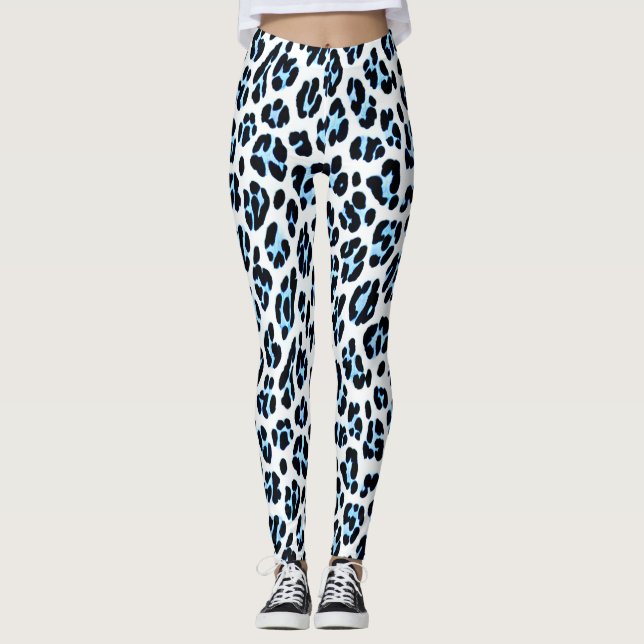 Snöleopard Elegans Leggings (Framsida)