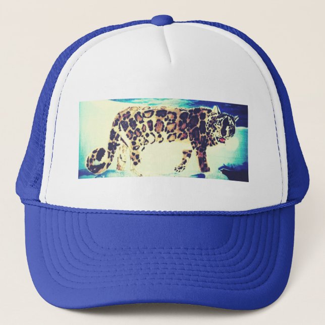 Snöleopard hatt keps (Framsida)