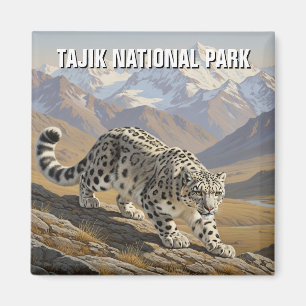Snöleopard i Tajik Nationalpark, Tadzjikistan Magnet