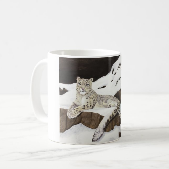 SnöLeopard Kaffemugg (Framsida vänster)