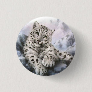 Snöleopard Knapp