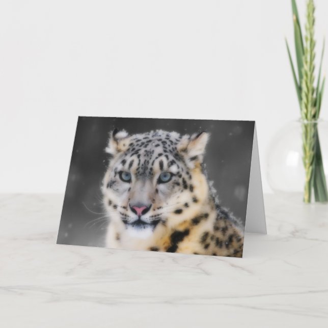 SnöLeopard Kort (Framsida)