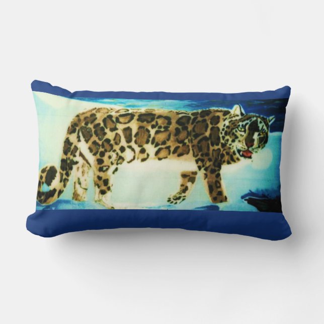 SNÖLEOPARD kudde (Framsida)