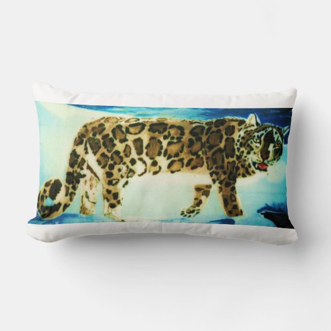 SNÖLEOPARD kudde (Framsida)