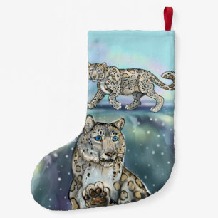 SnöLeopard Liten Julstrumpa