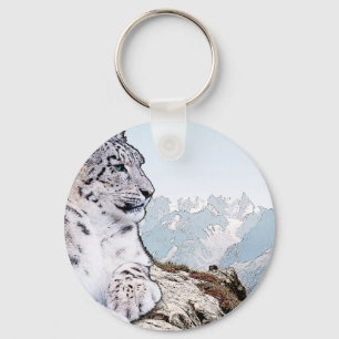 SnöLeopard Nyckelring