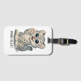 Snöleopard - Purr-ello Bagagebricka