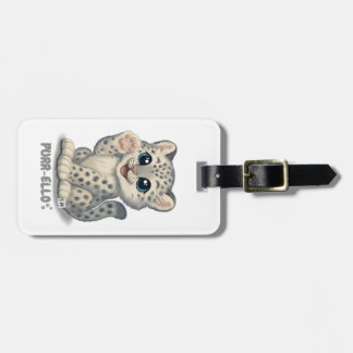 Snöleopard - Purr-ello Bagagebricka