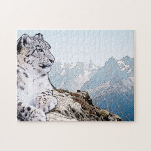 SnöLeopard Pussel