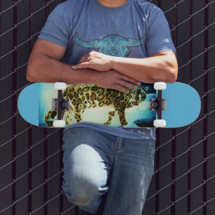 SNÖLEOPARD SKATBRÄDA MINI SKATEBOARD BRÄDA 18,5 CM