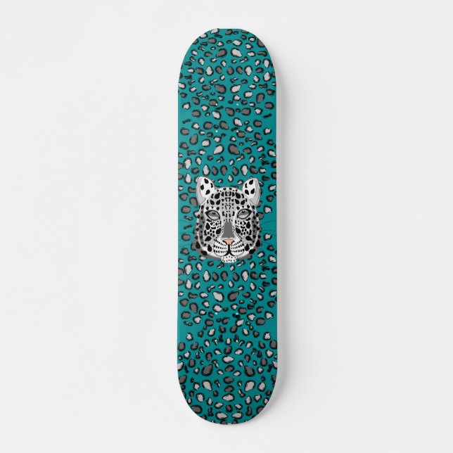 SnöLeopard Skateboard Bräda 19,5 Cm (Framsida)