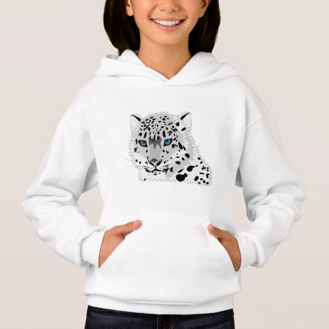 Snöleopard Tee Shirt (Framsida)