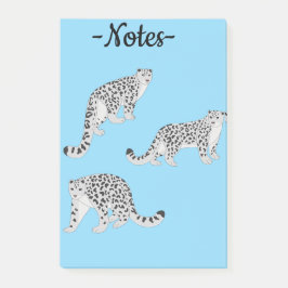 Snöleoparder Post-it Block