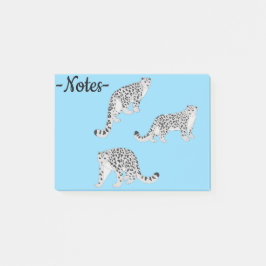 Snöleoparder Post-it Block