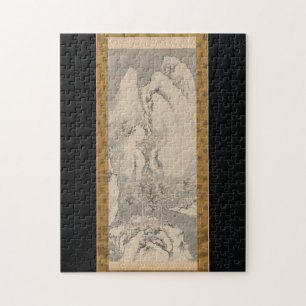 Snöliggande 1744 Sakaki Hyakusen Art Pussel