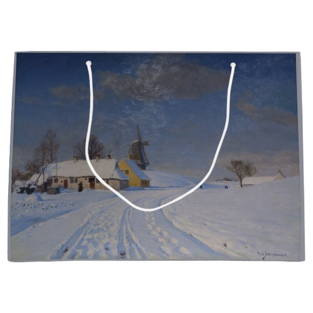 Snöliggande i vinter (av H.A. Brendekilde) (Framsidan)