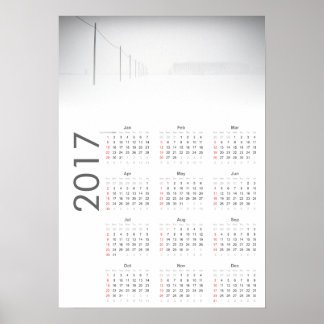 Snöliggande kalender 2017 Poster