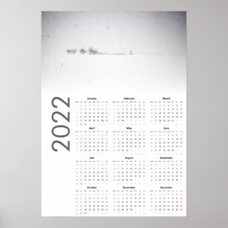 Snöliggande kalender 2022 Poster