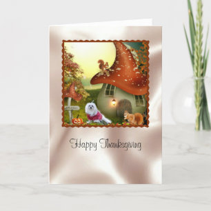 Snölj det maltesiska Thanksgivingen Card Helgkort