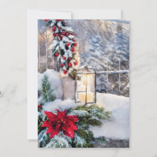 Snöljus lykta budget mini jul julkort