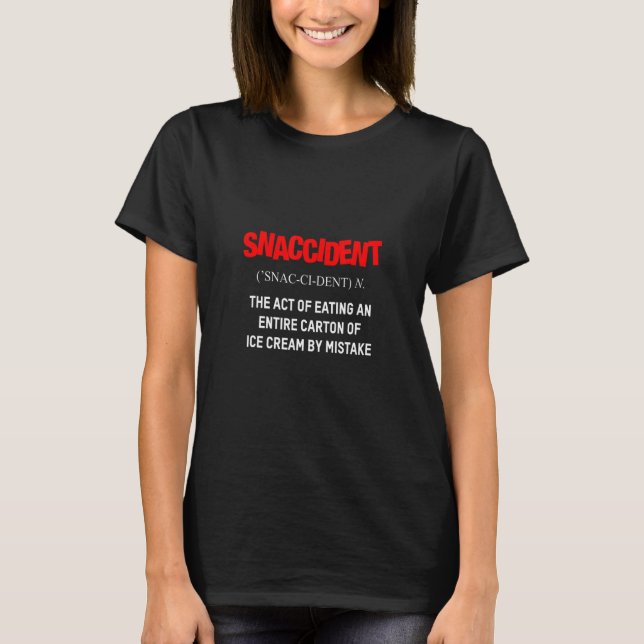 Snolycksjoke Definition Ice Cream T Shirt (Framsida)