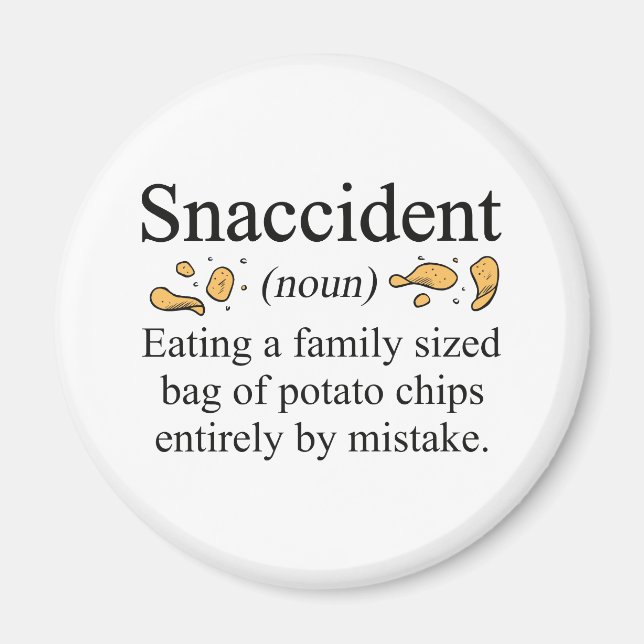 SnolycksPotato Chip Magnet (Framsidan)