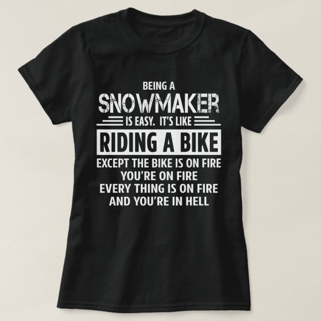 Snömakare T Shirt (Design framsida)