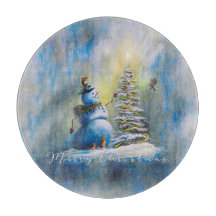 Snöman 12" Rund