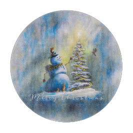 Snöman 12" Rund