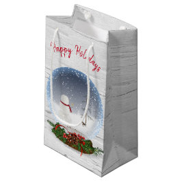 Snöman i jul snöglob på björk