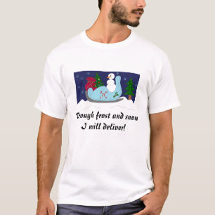 Snöman i släde tee shirt