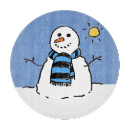 Snöman i solsken