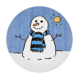 Snöman i solsken
