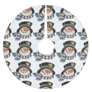 Snömän Julgransmatta Borstad Polyester
