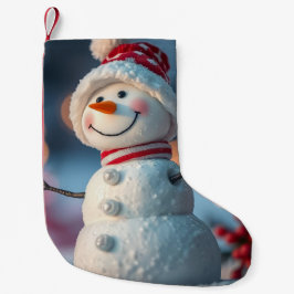 snöman liten julstrumpa