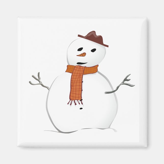 Snöman Magnet (Framsidan)