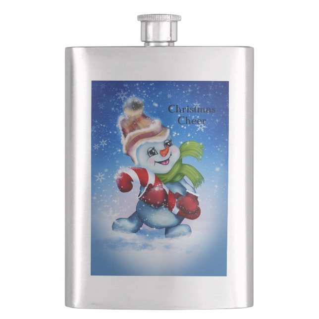 Snöman med halsduk fickplunta (Framsidan)