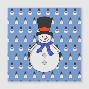 Snöman med topp hatt