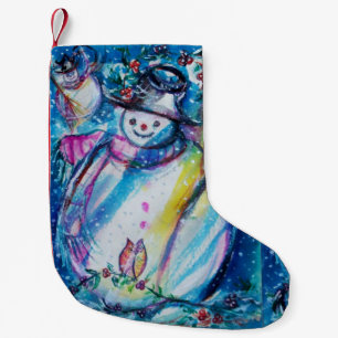 SNÖMAN MED UGLA LITEN JULSTRUMPA