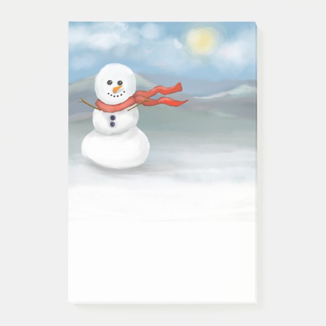 Snöman Post-it Block (Framsida)