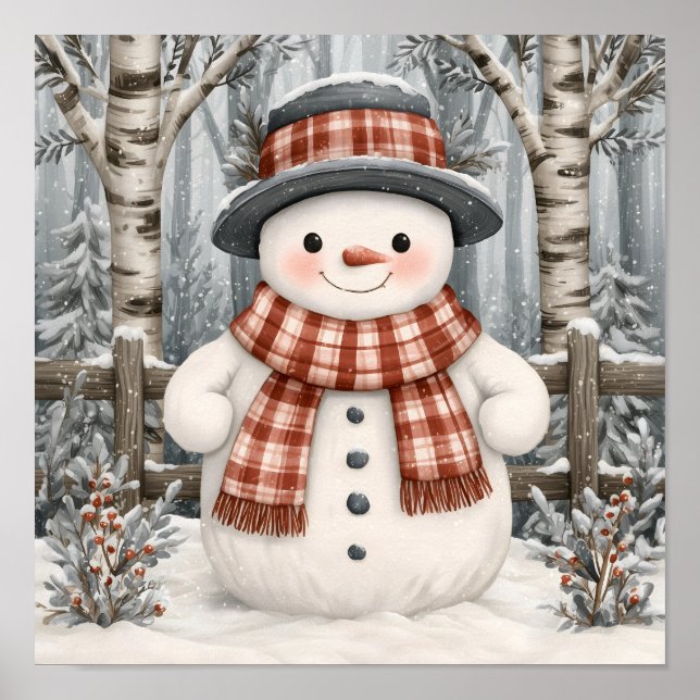 Snöman Poster (Framsidan)