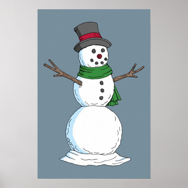 Snöman Poster (Framsidan)