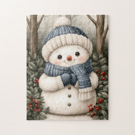 Snöman Pussel
