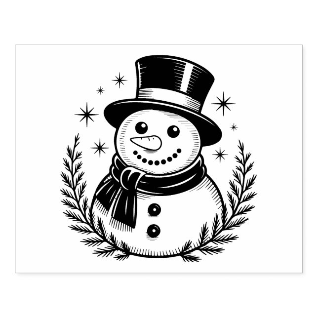 Snöman Stämpel (Tryck)