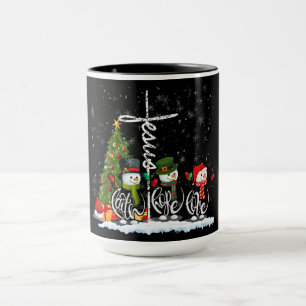 Snömän under trädet: Ett julmeddelande  Mugg