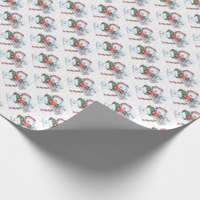Snöman vid Nordpolen Presentpapper (Hörn)