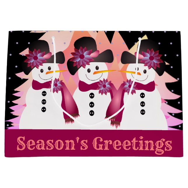 Snöman Vinterscen (Framsidan)