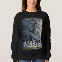 Snömannafamiljen önskar er en God Jul på T Shirt