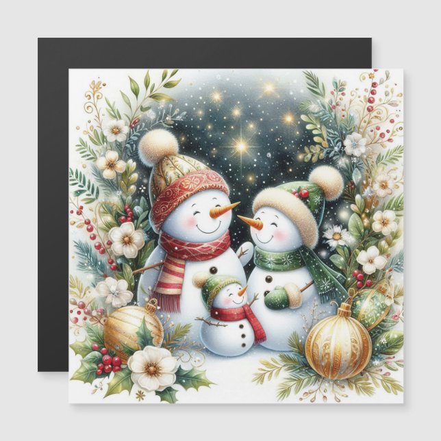 Snömannafamiljens jul (Fram/baksida)