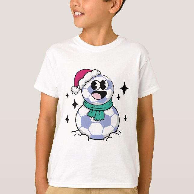 Snömannafotboll  t shirt (Framsida)